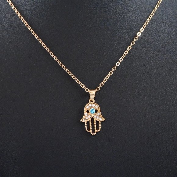 Hand of Hamsa Necklace - Picture 1 of 3
